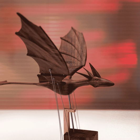 MeanfunLover Handcrafted Wooden Ocean Dragon Automaton