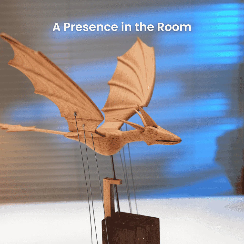 MeanfunLover Handcrafted Wooden Ocean Dragon Automaton