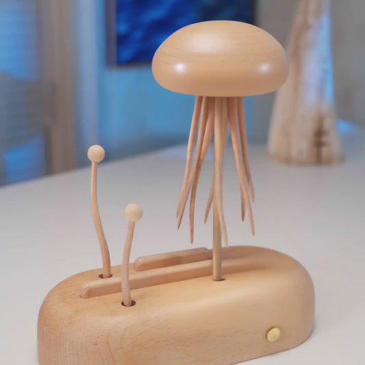 MeanfunLover Handcrafted Wooden Jellyfish Automaton(Big)